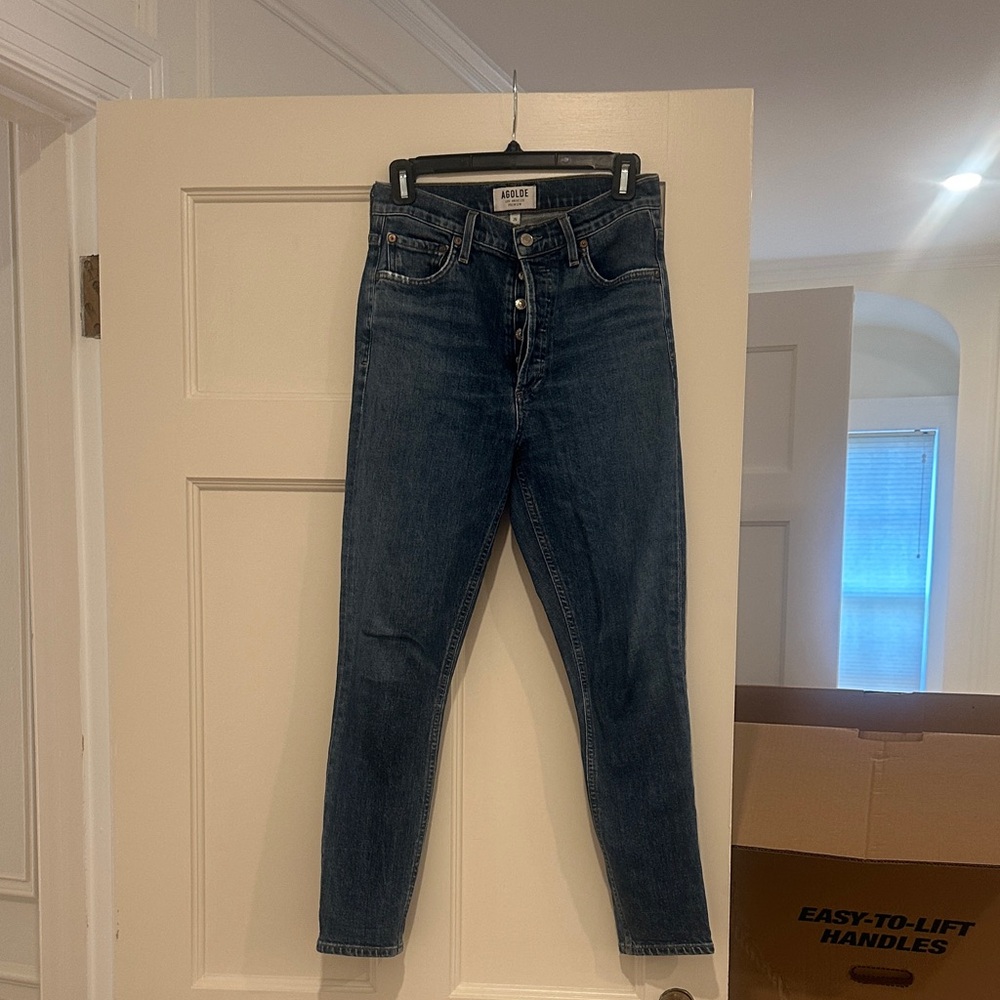 Agolde Dark Blue Skinny Jeans